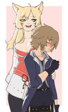 half body - two characters